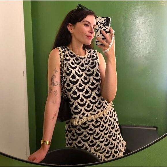 MANGO BLOGGER FAVE!!! Co-Ord Set Crochet Top and Mini Skirt NWT - Picture 8 of 16